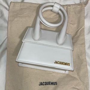 JACQUEMUS White La Montagne 'Le Chiquito Nœud' Bag
